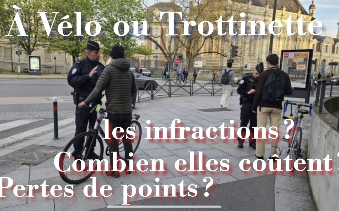 Quelles amendes et montants des infractions aux Code de  la Route des deux roues (VAE,EDPM…)