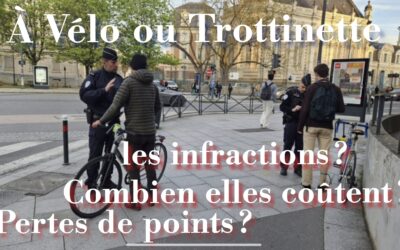 Quelles amendes et montants des infractions aux Code de  la Route des deux roues et Trottinettes(VAE,EDPM…)